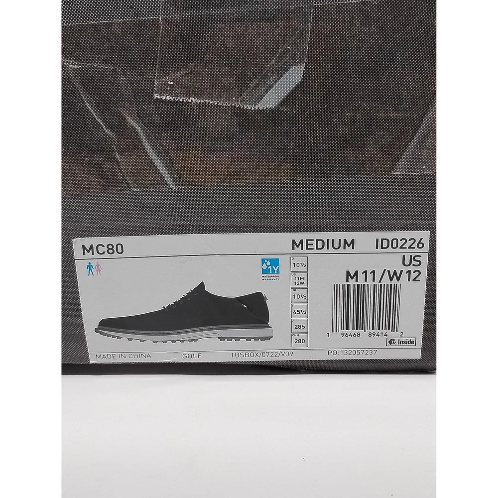 Preppy Minimalist Adidas Golf Sneakers Size 11 Leather Spikeless Wingtip MC80